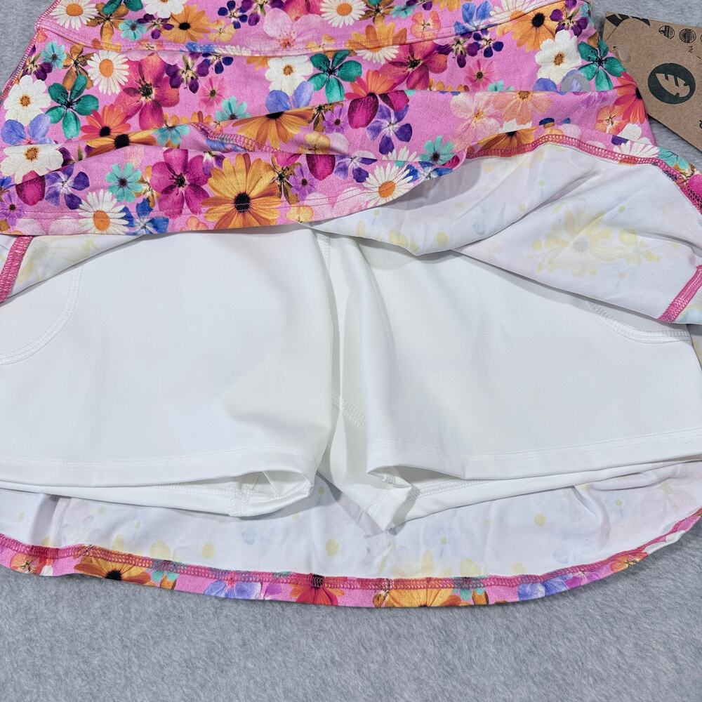 Dona Jo Floral Active Skort Pink Size S NWT - Picture 4 of 7